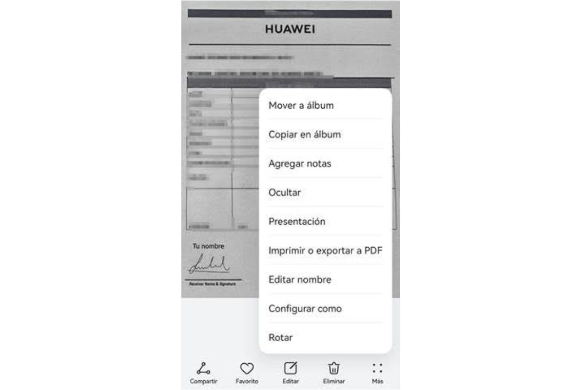 Cómo firmar documentos con tu teléfono Huawei